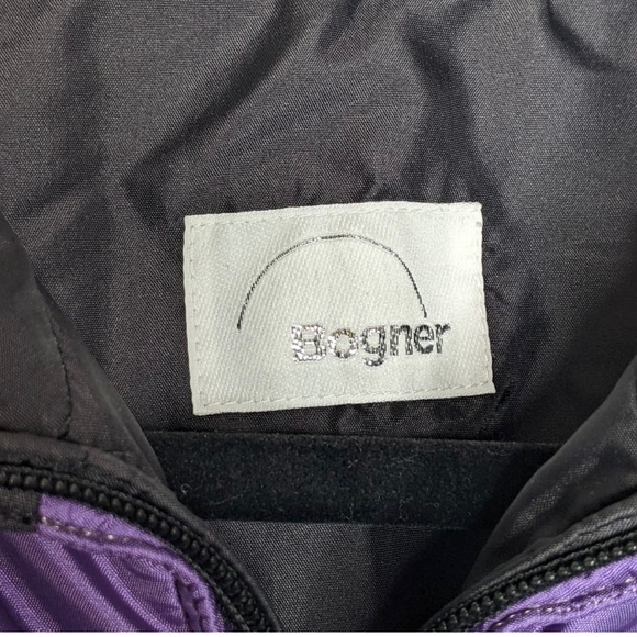 Vintage Bogner Ski Snow Puffer Jacket Black Purple Pink Teal 12 RUNS SMALL - Picture 10 of 13